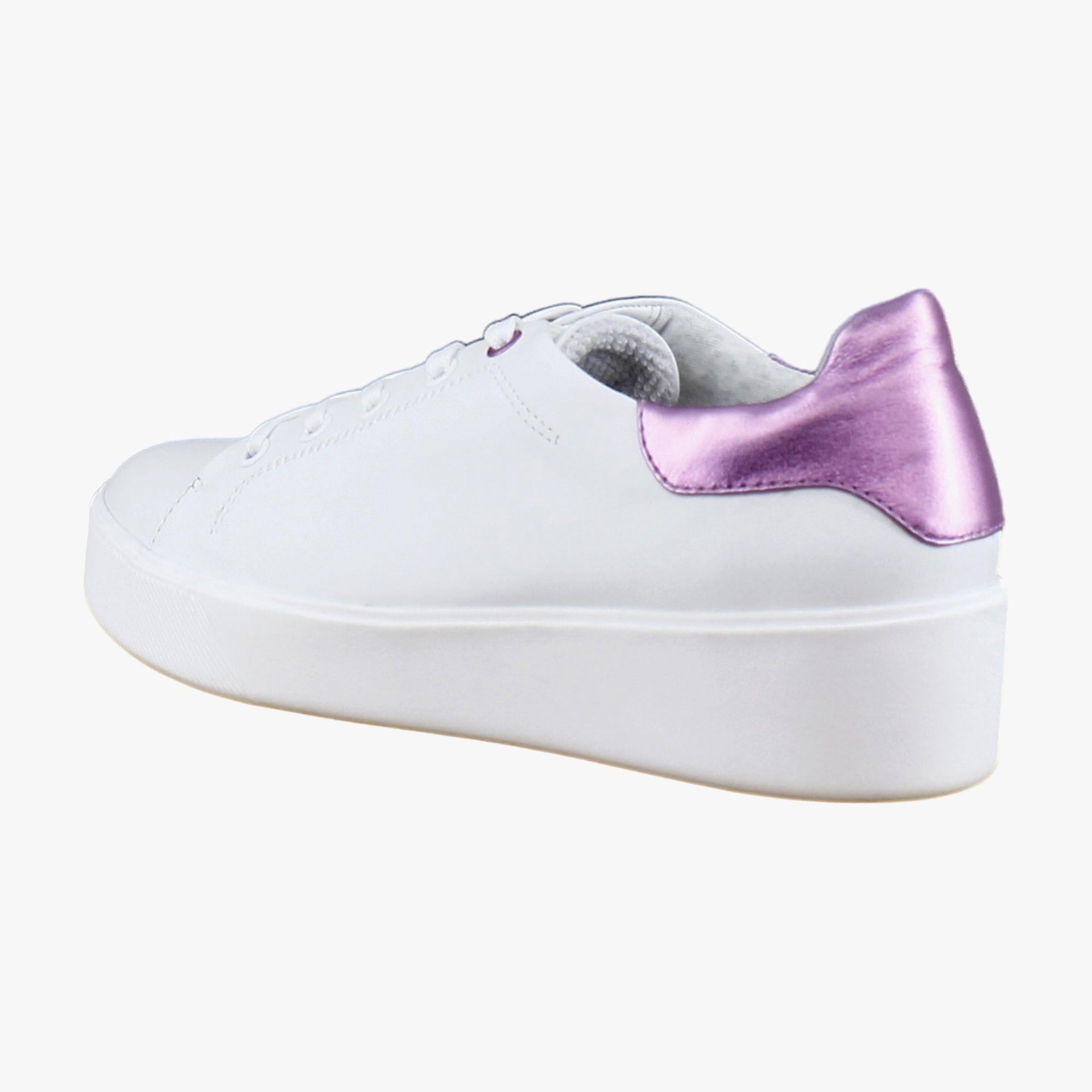 White/Wild Rose Pink Leather