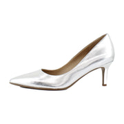 Silver Metallic Leather