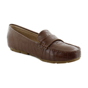 Brown Croco Synthetic