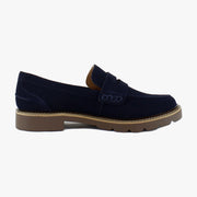 Navy Suede