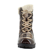 Brown/Patent Plaid