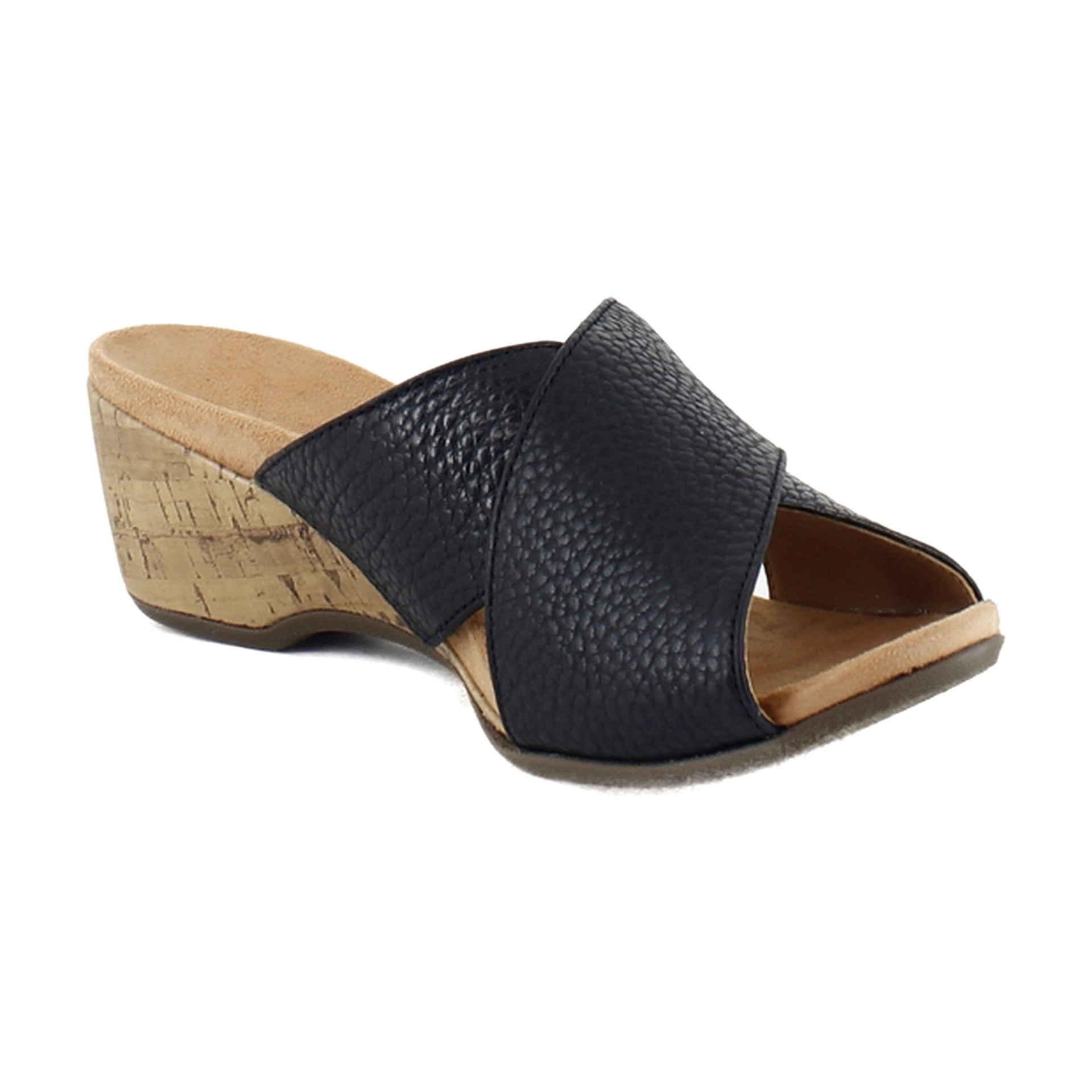 Black-tumbled Leather