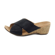 Black-tumbled Leather