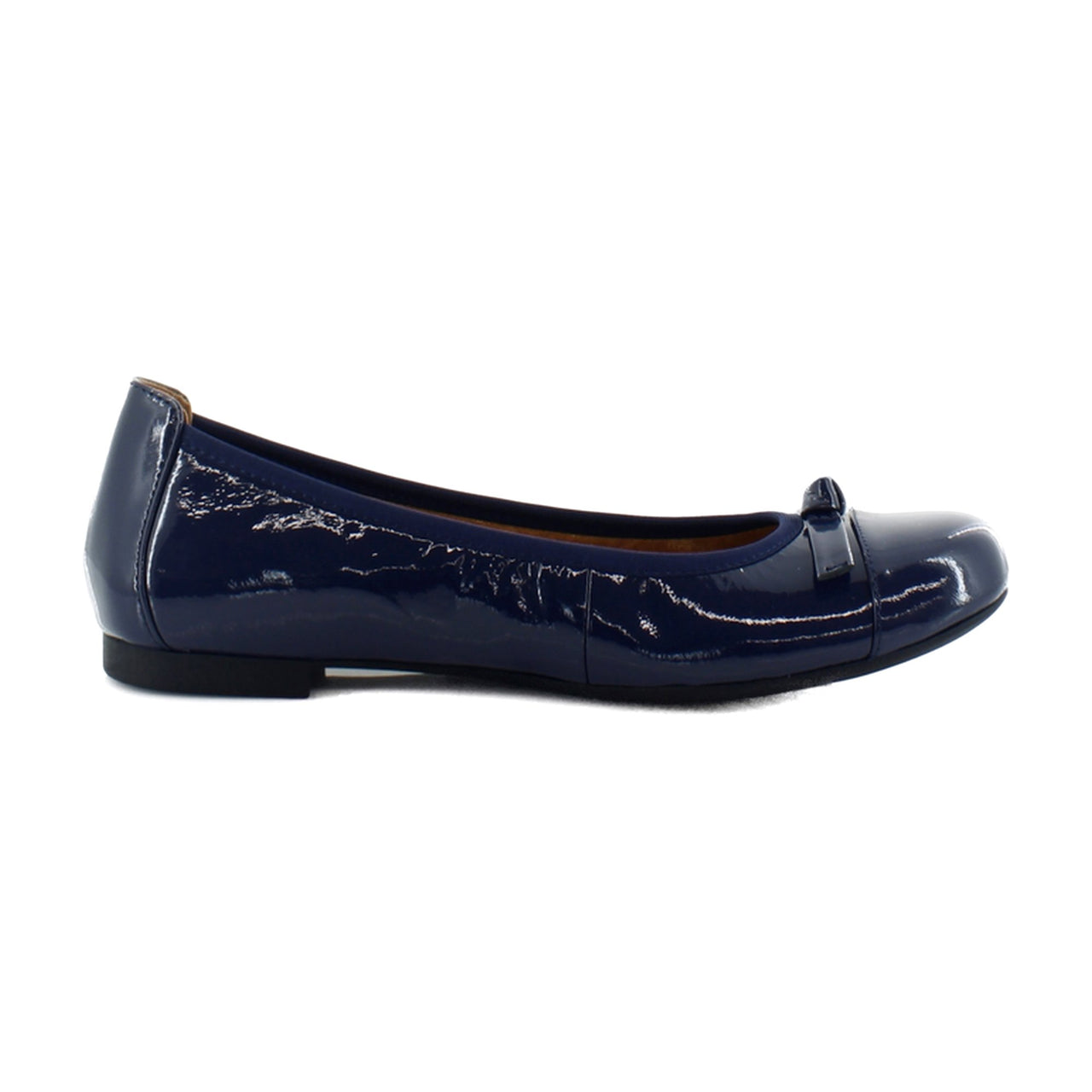 Navy Crinkle Patent