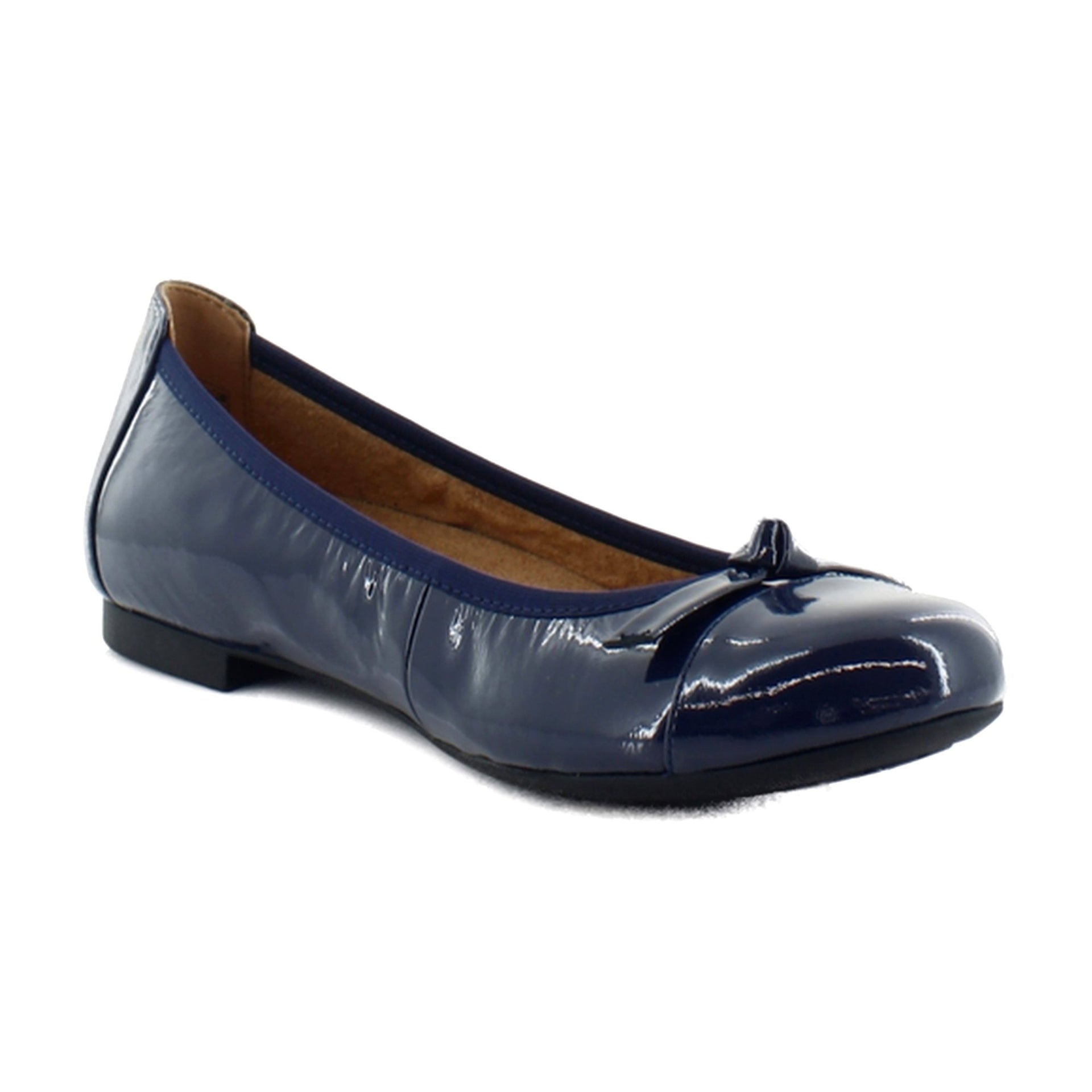 Navy Crinkle Patent