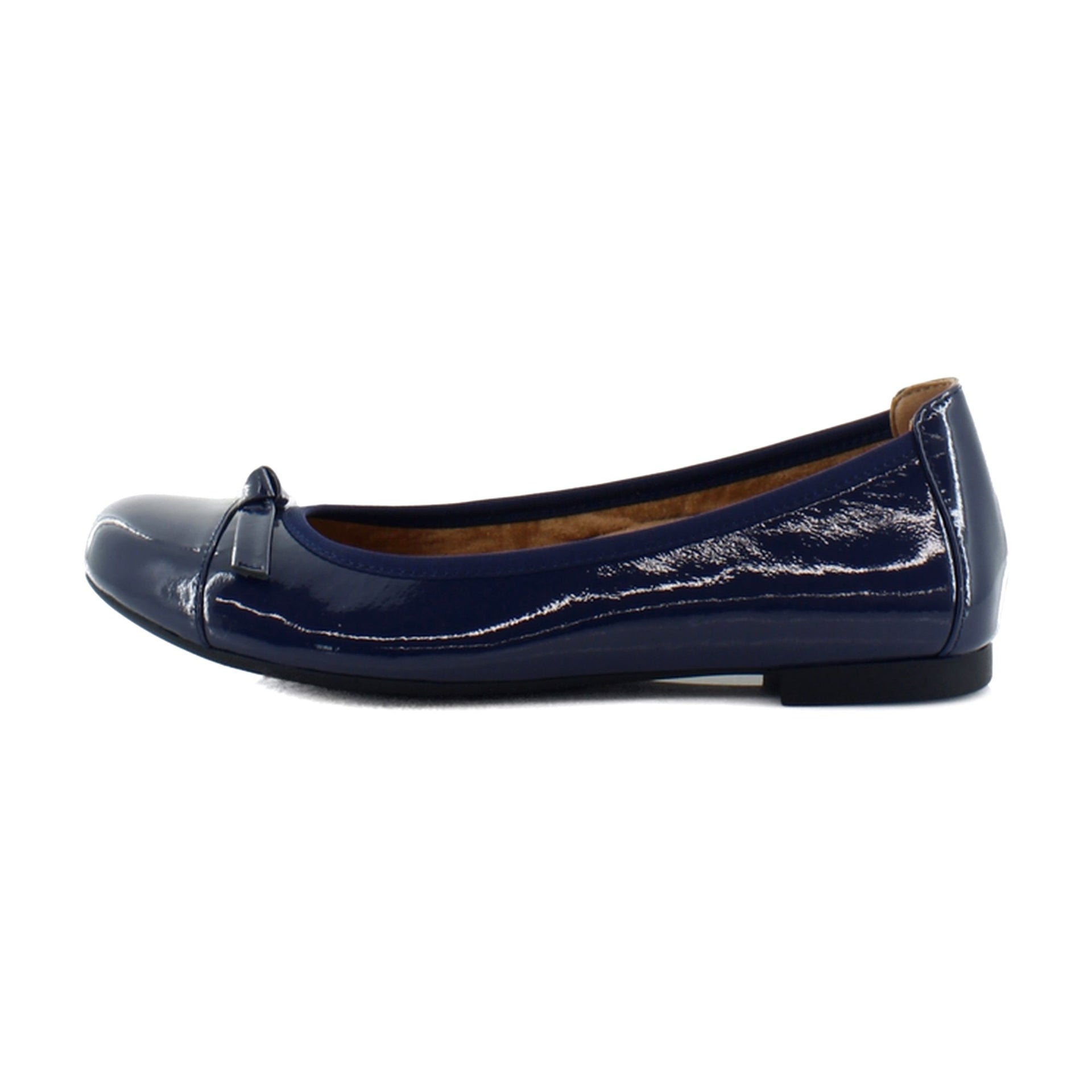 Navy Crinkle Patent