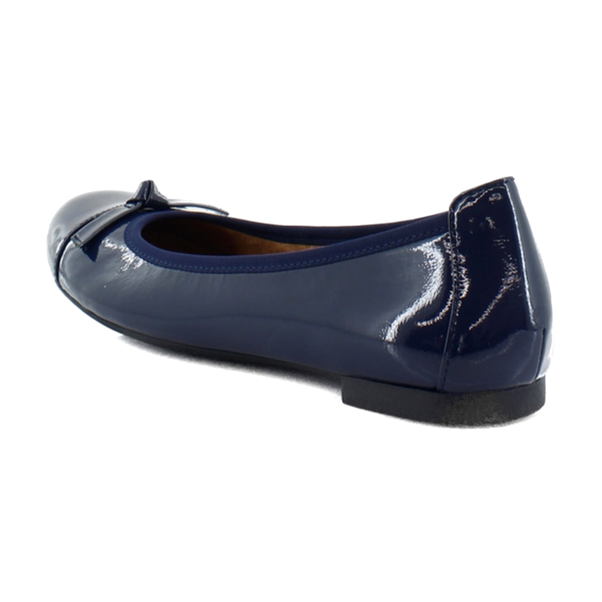 Navy Crinkle Patent