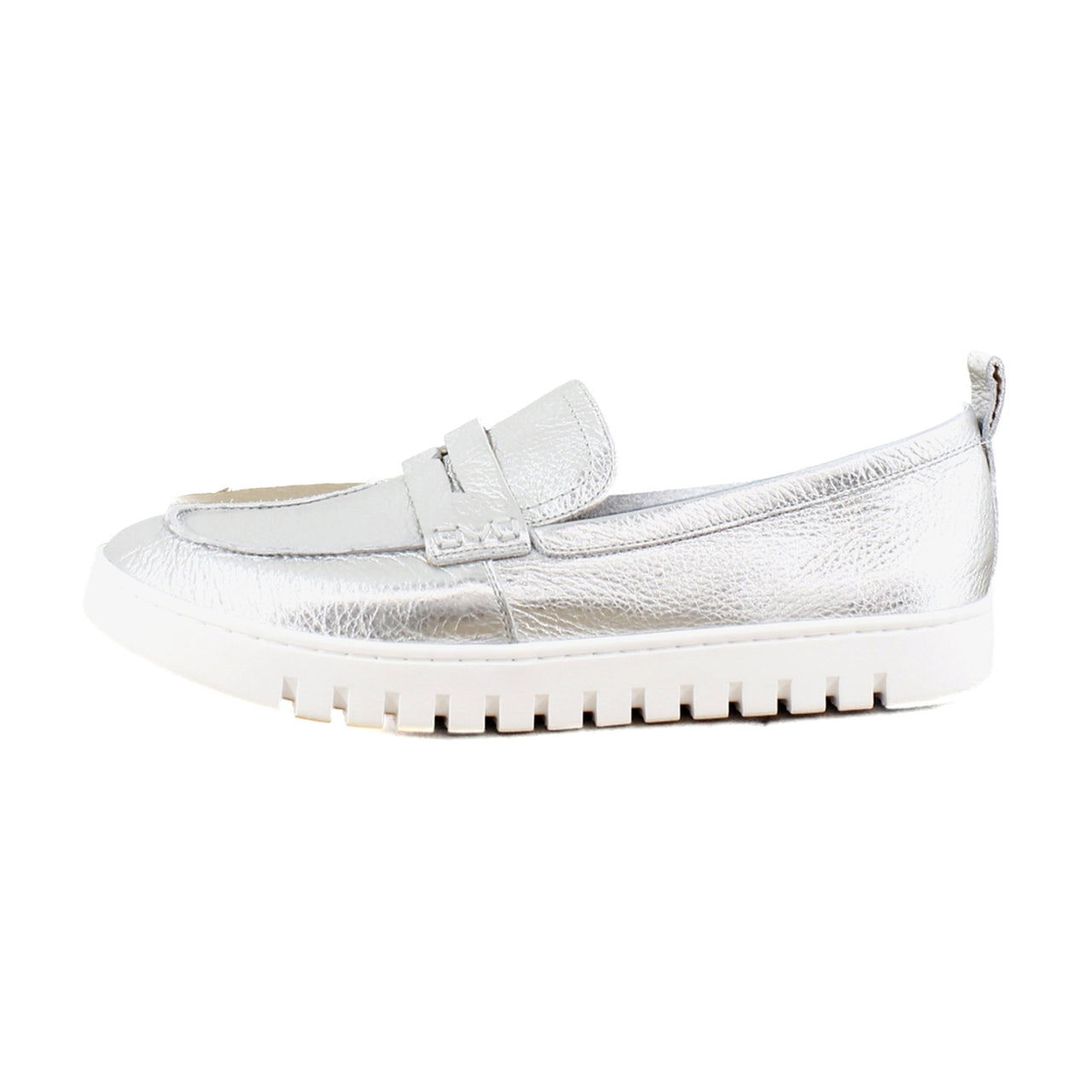 Silver Metallic Leather