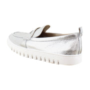 Silver Metallic Leather