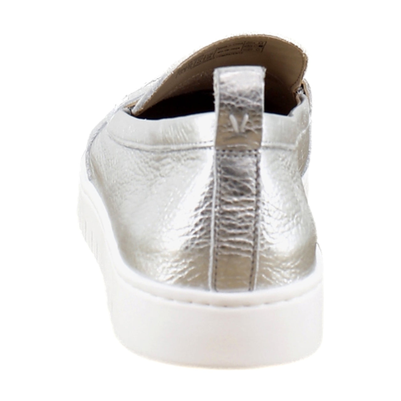 Silver Metallic Leather