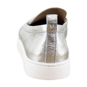 Silver Metallic Leather