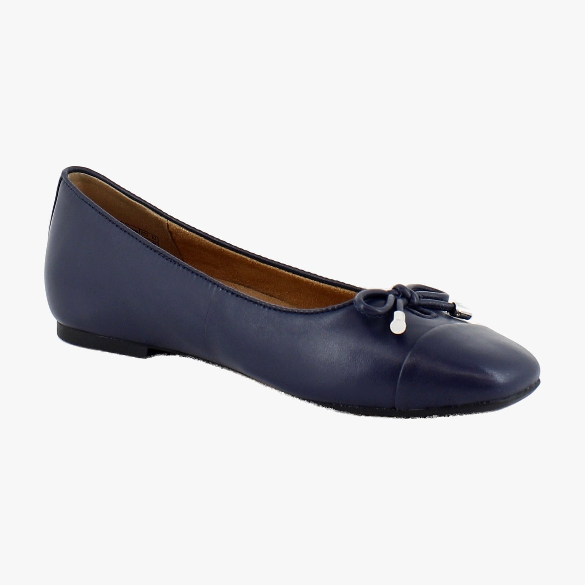 Navy Nappa Leather
