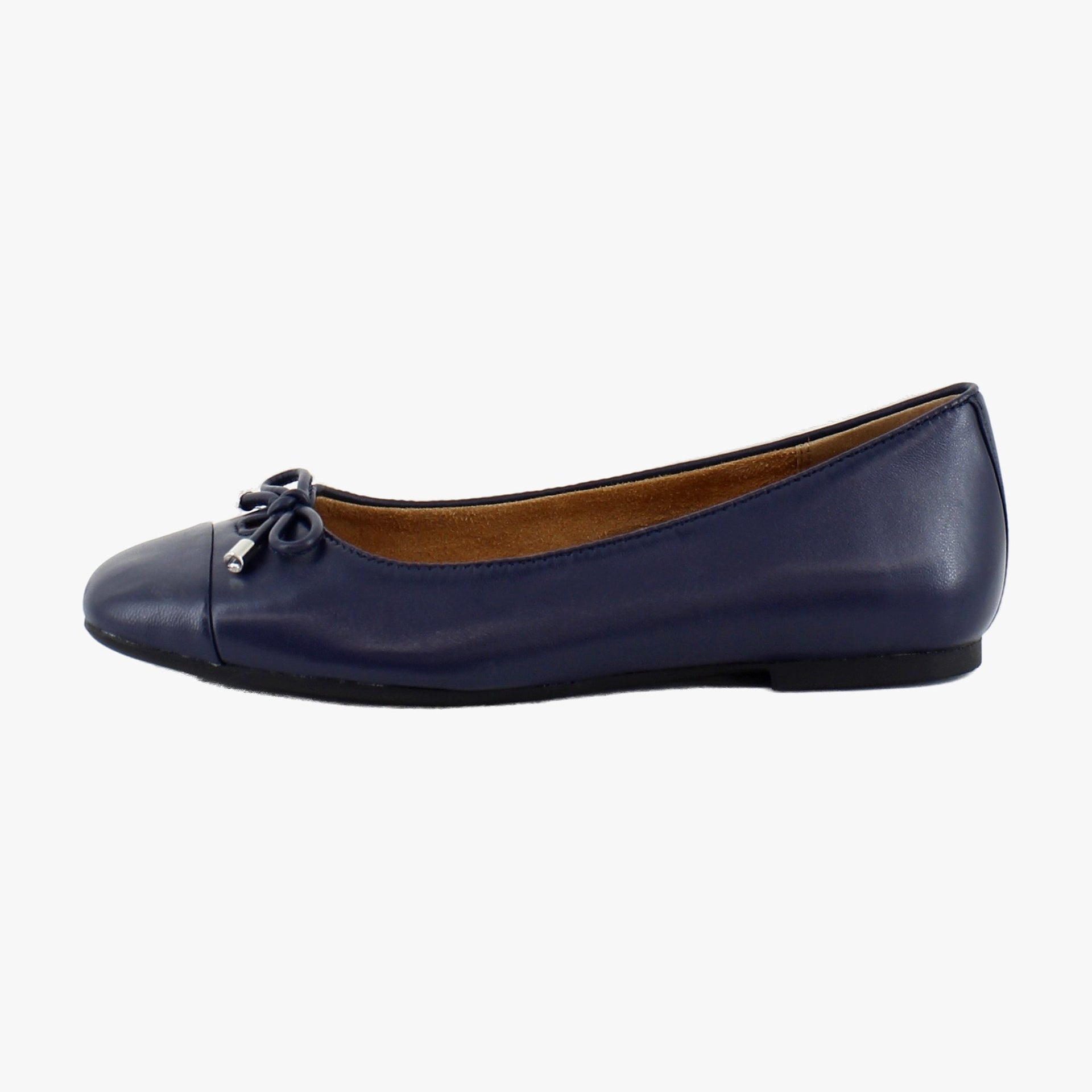Navy Nappa Leather