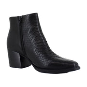 Black Snake Print Croco