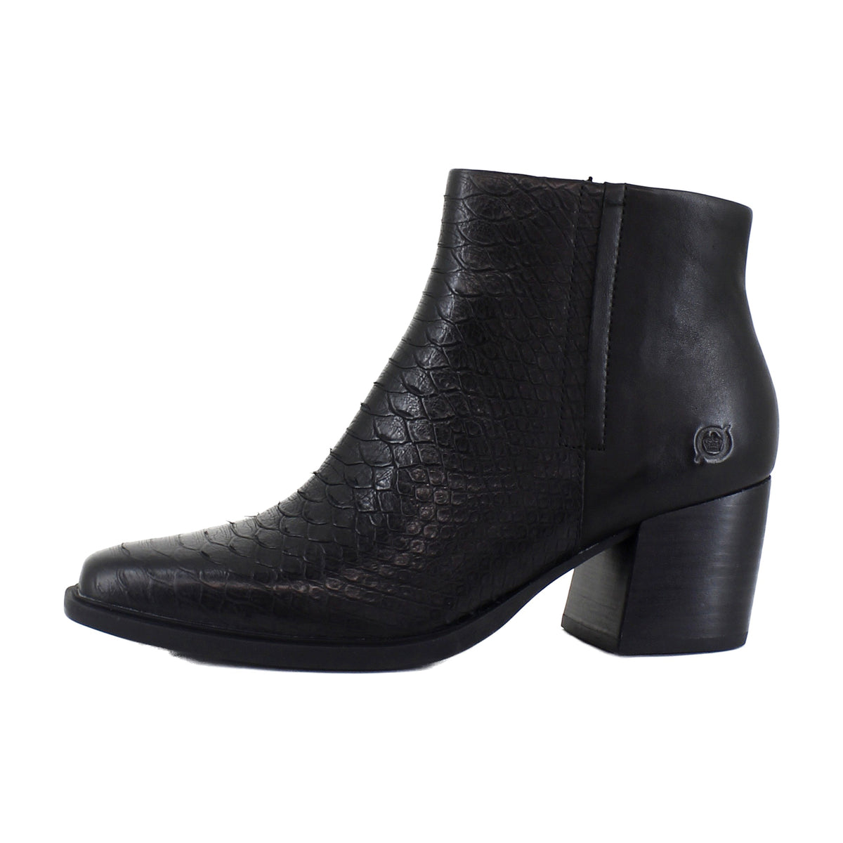Black Snake Print Croco