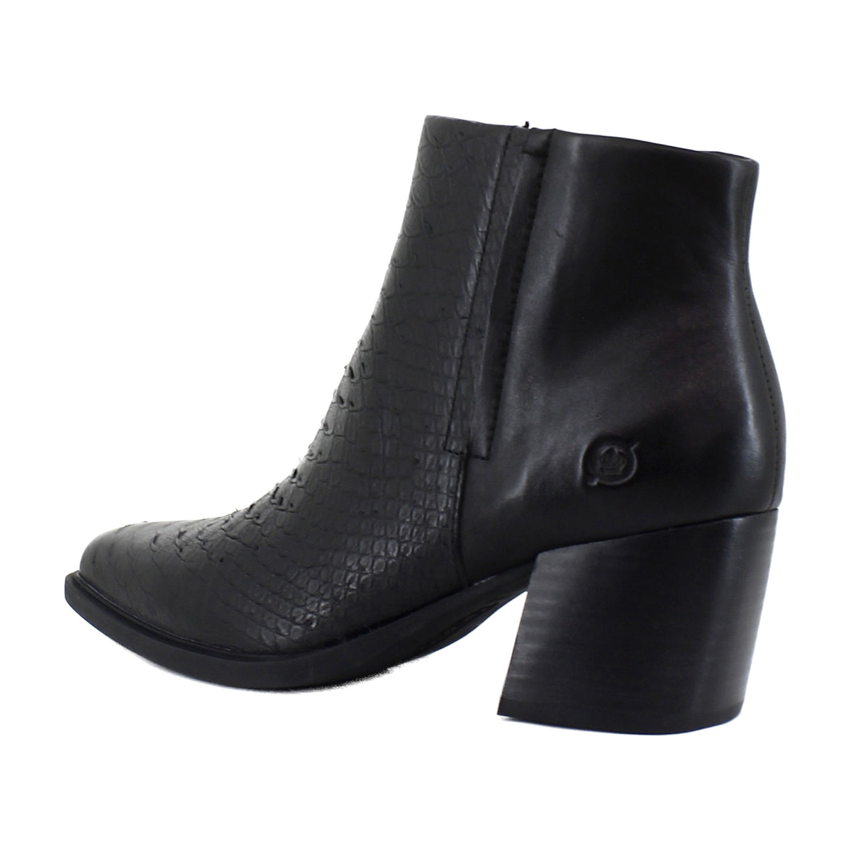 Black Snake Print Croco