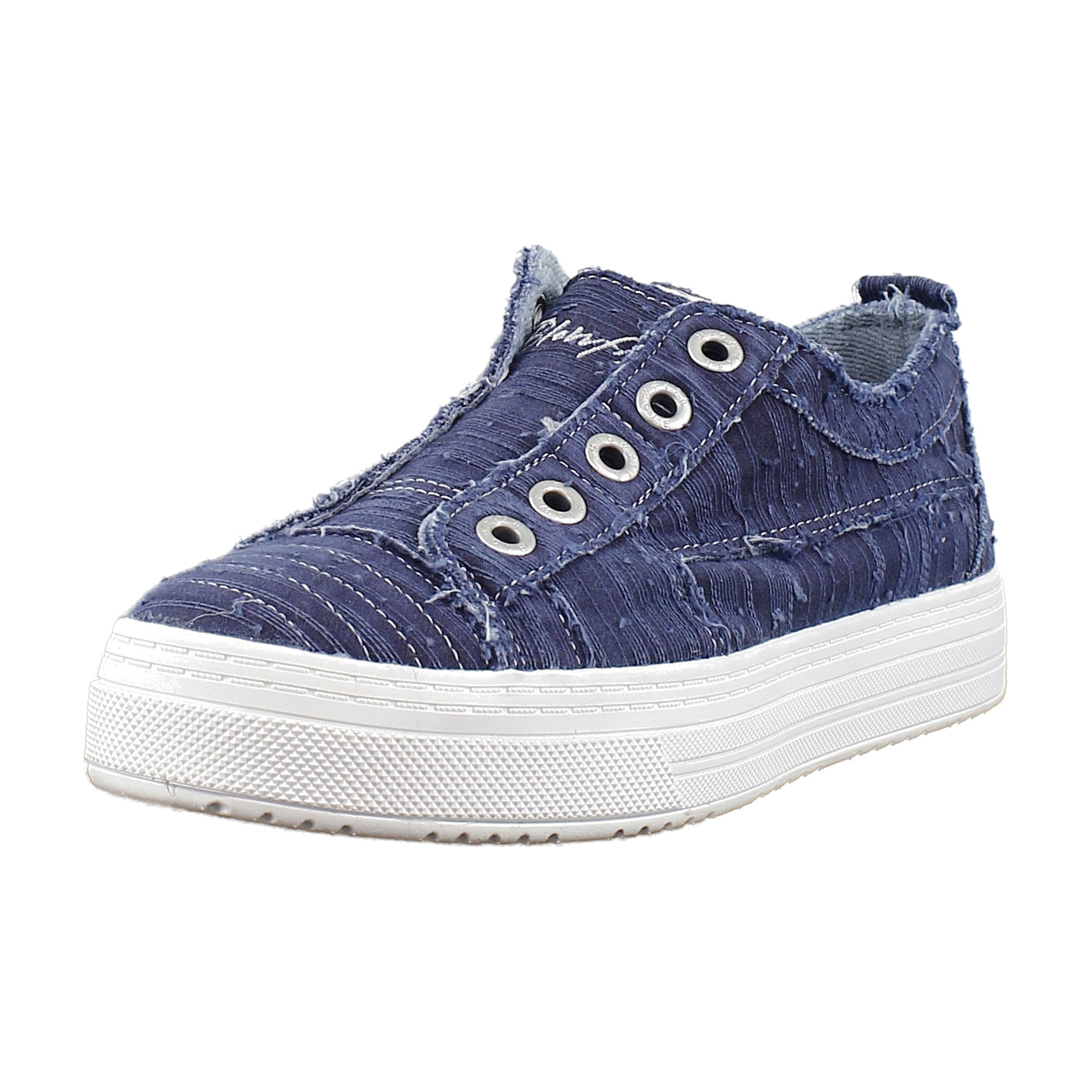 Indigo Blue Washed Linen