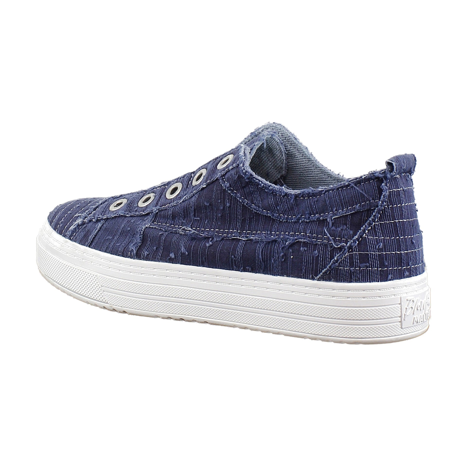 Indigo Blue Washed Linen