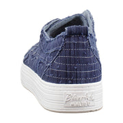Indigo Blue Washed Linen
