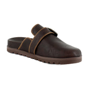 Brown Distressed Faux Leather