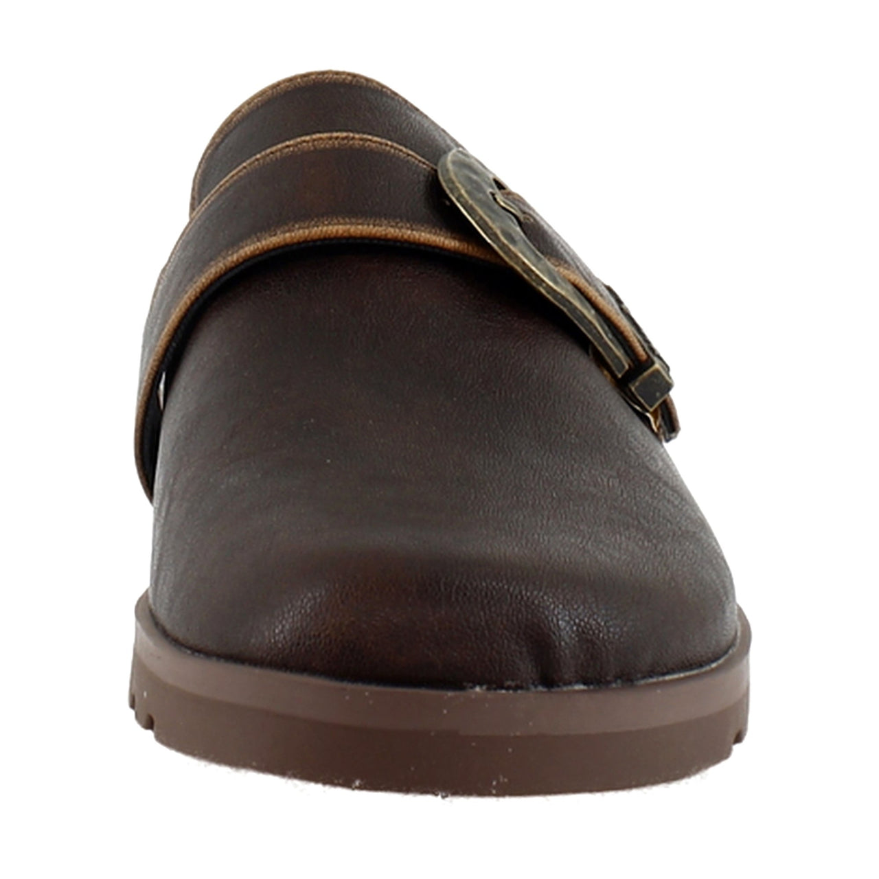 Brown Distressed Faux Leather