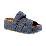 Dark Denim Faux Leather