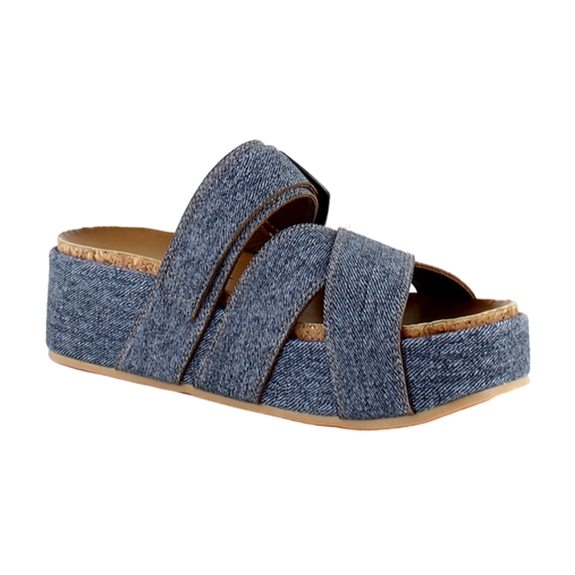Dark Denim Faux Leather