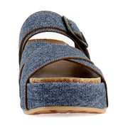 Dark Denim Faux Leather