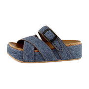 Dark Denim Faux Leather