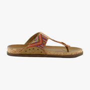 Beaded Tan/Orange