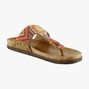Beaded Tan/Orange
