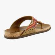 Beaded Tan/Orange