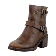 Whiskey Brown Faux Leather