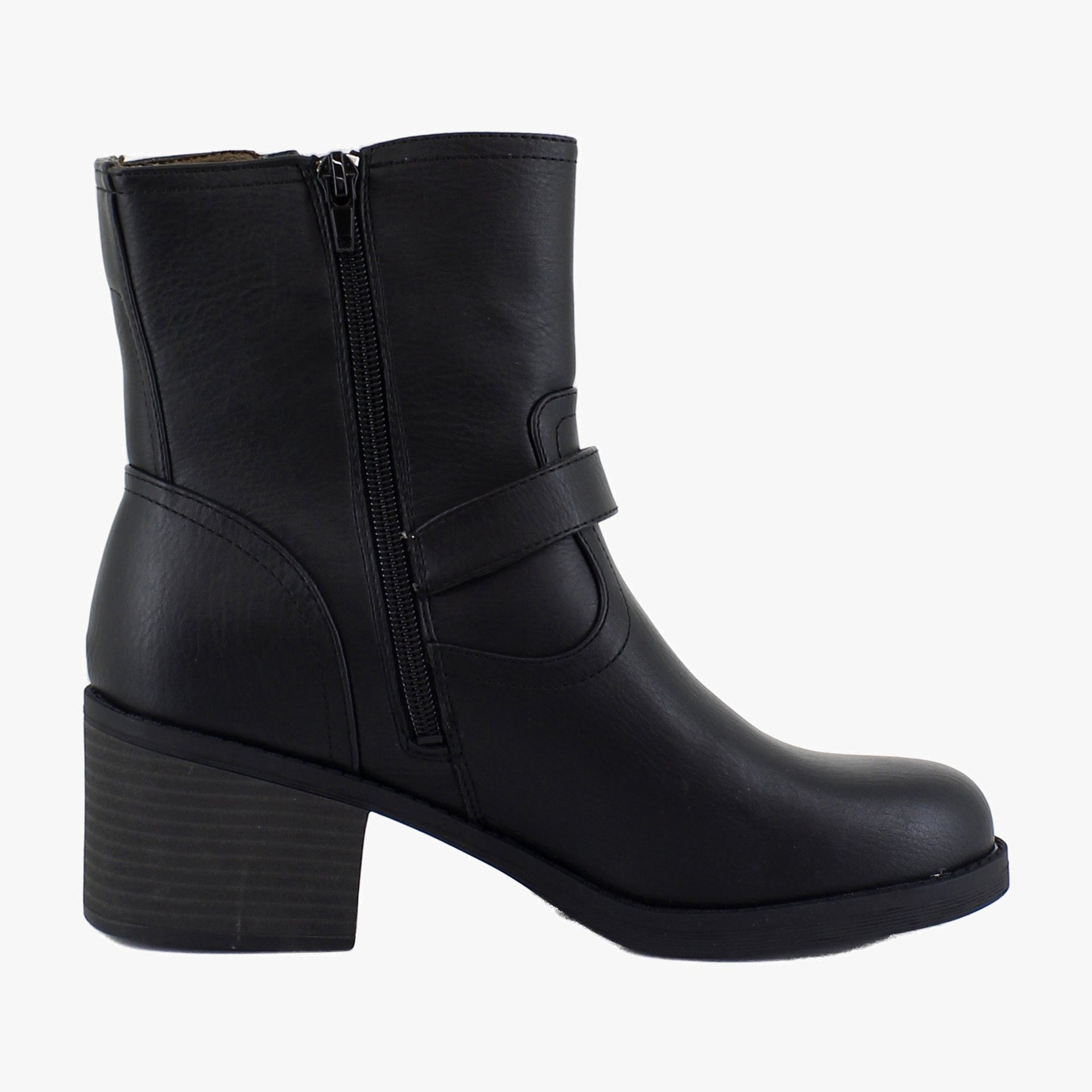 Black Faux Leather