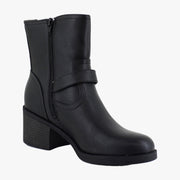 Black Faux Leather
