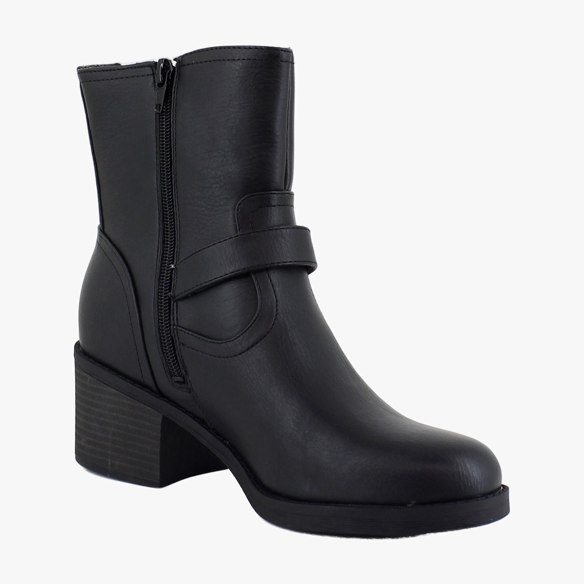 Black Faux Leather