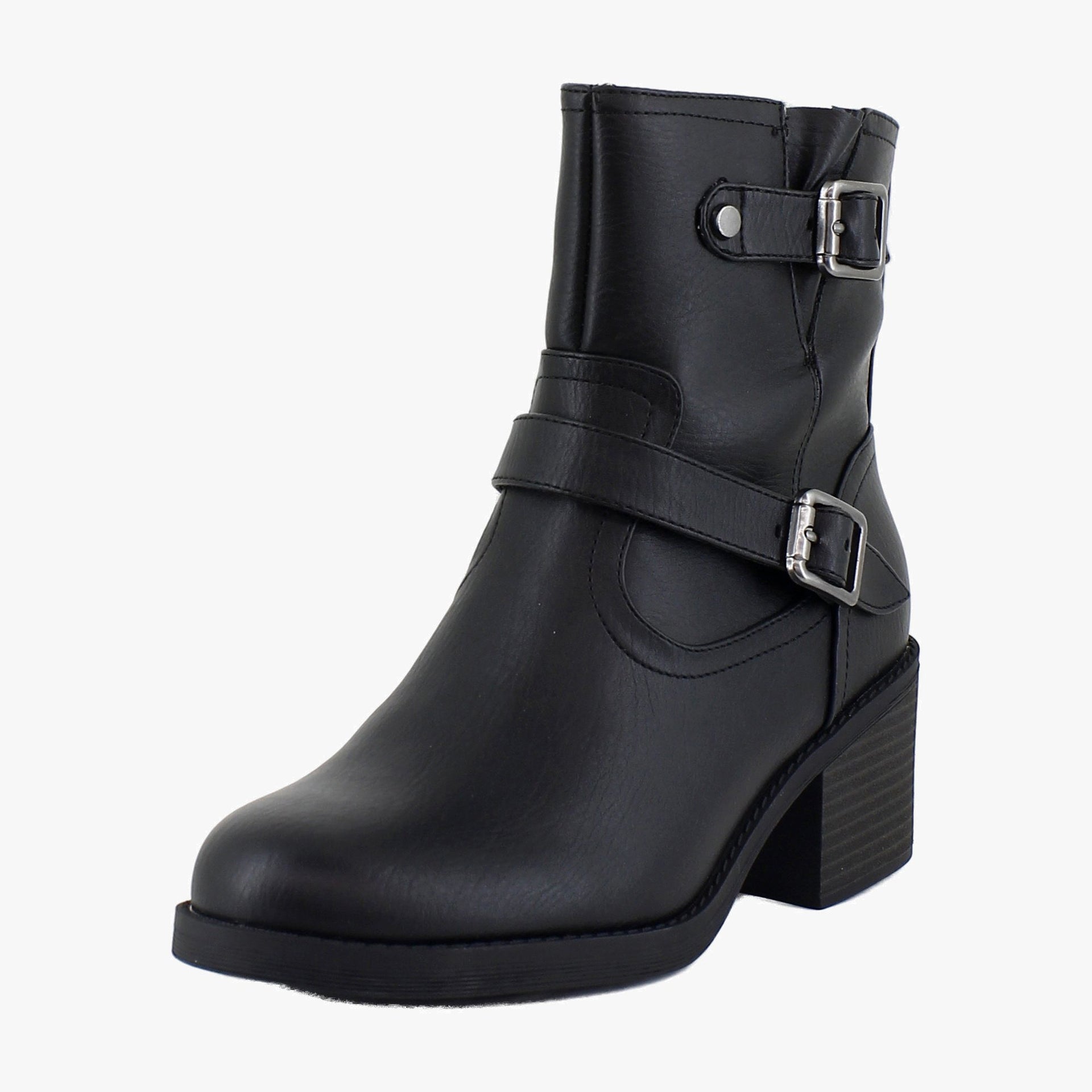Black Faux Leather