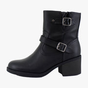 Black Faux Leather