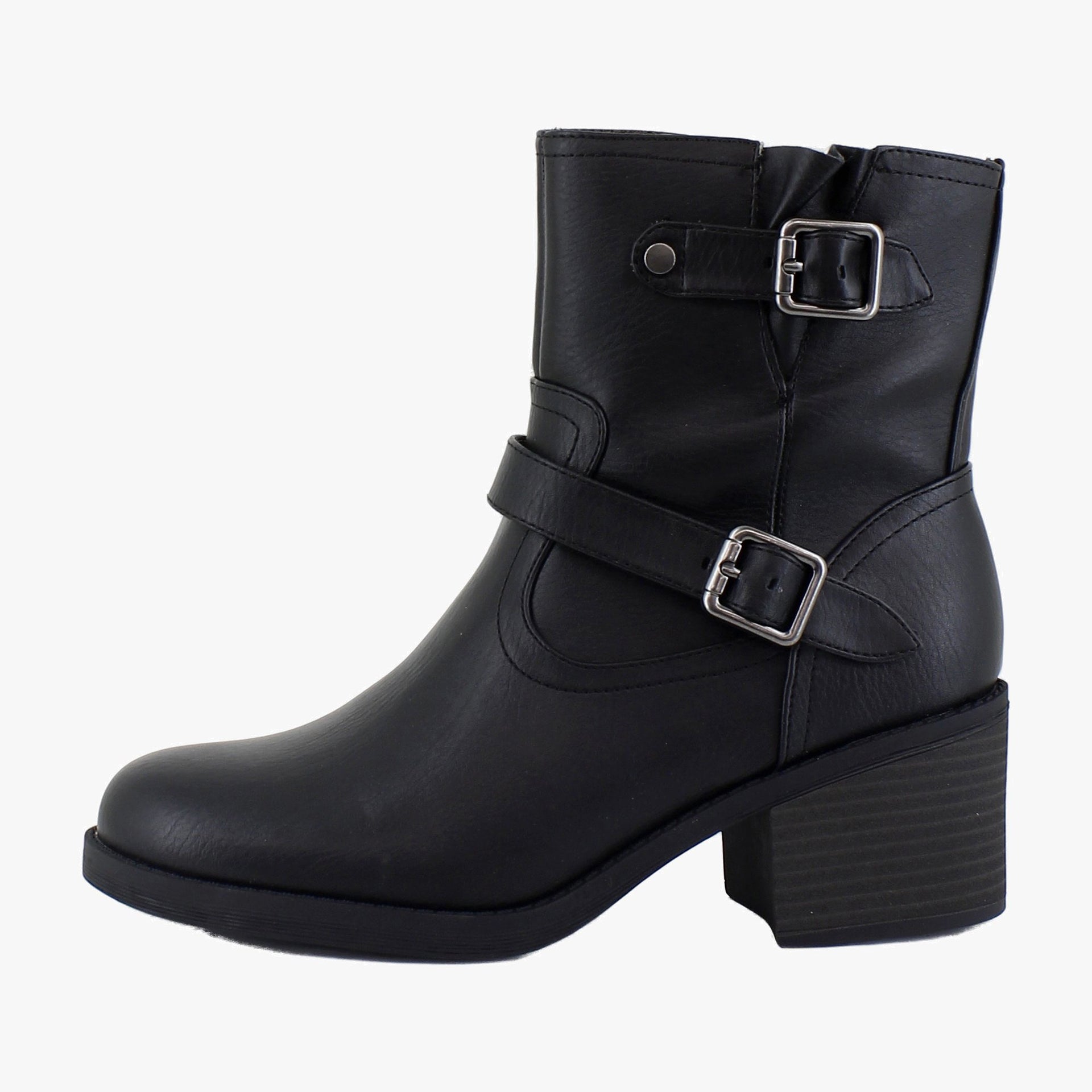 Black Faux Leather