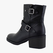 Black Faux Leather