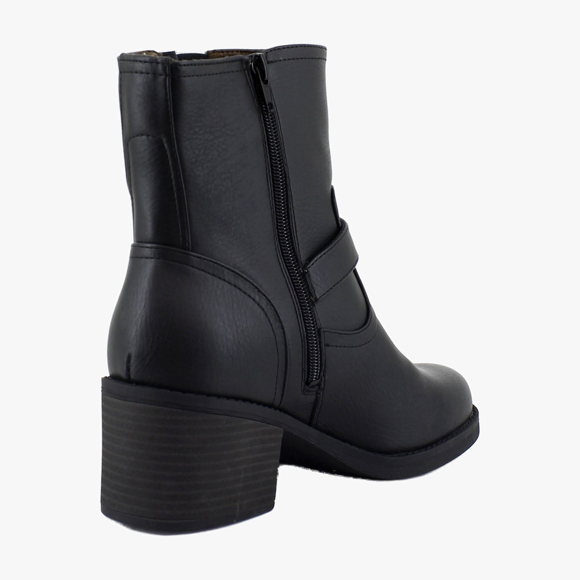 Black Faux Leather