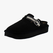 Black Faux Suede