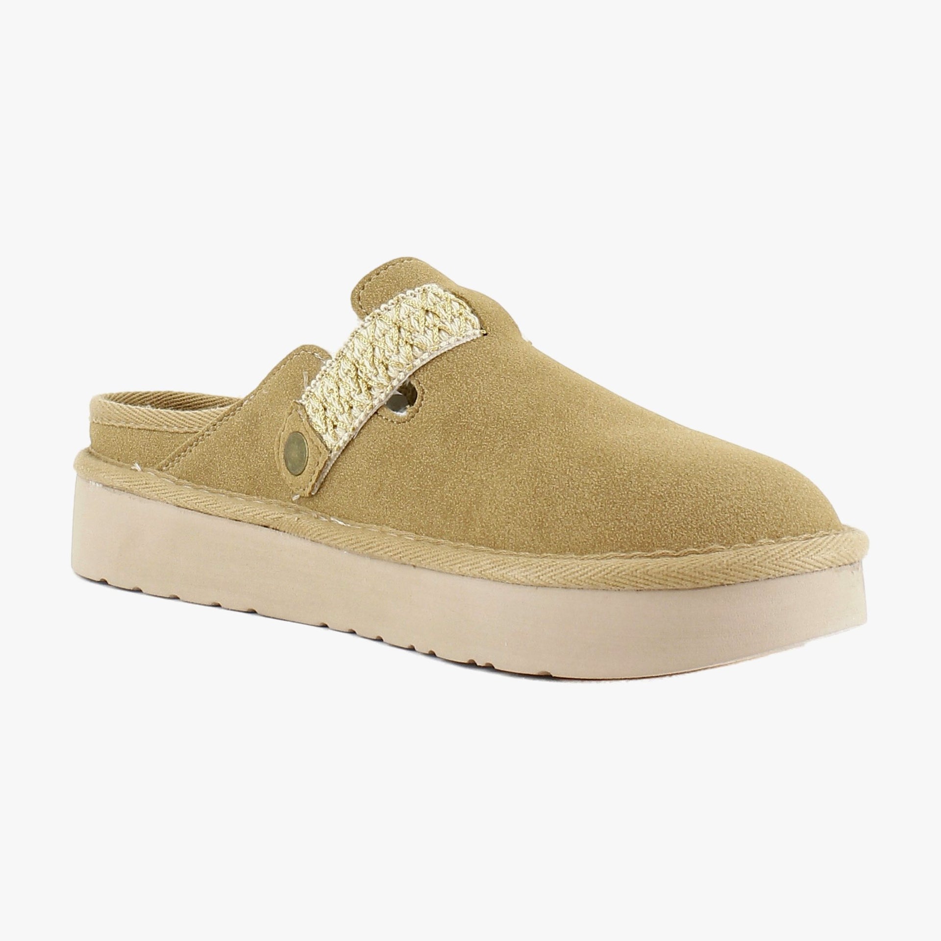 Sand Faux Suede