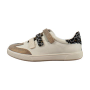 White/Bronze Faux Leather