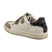 White/Bronze Faux Leather