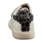 White/Bronze Faux Leather