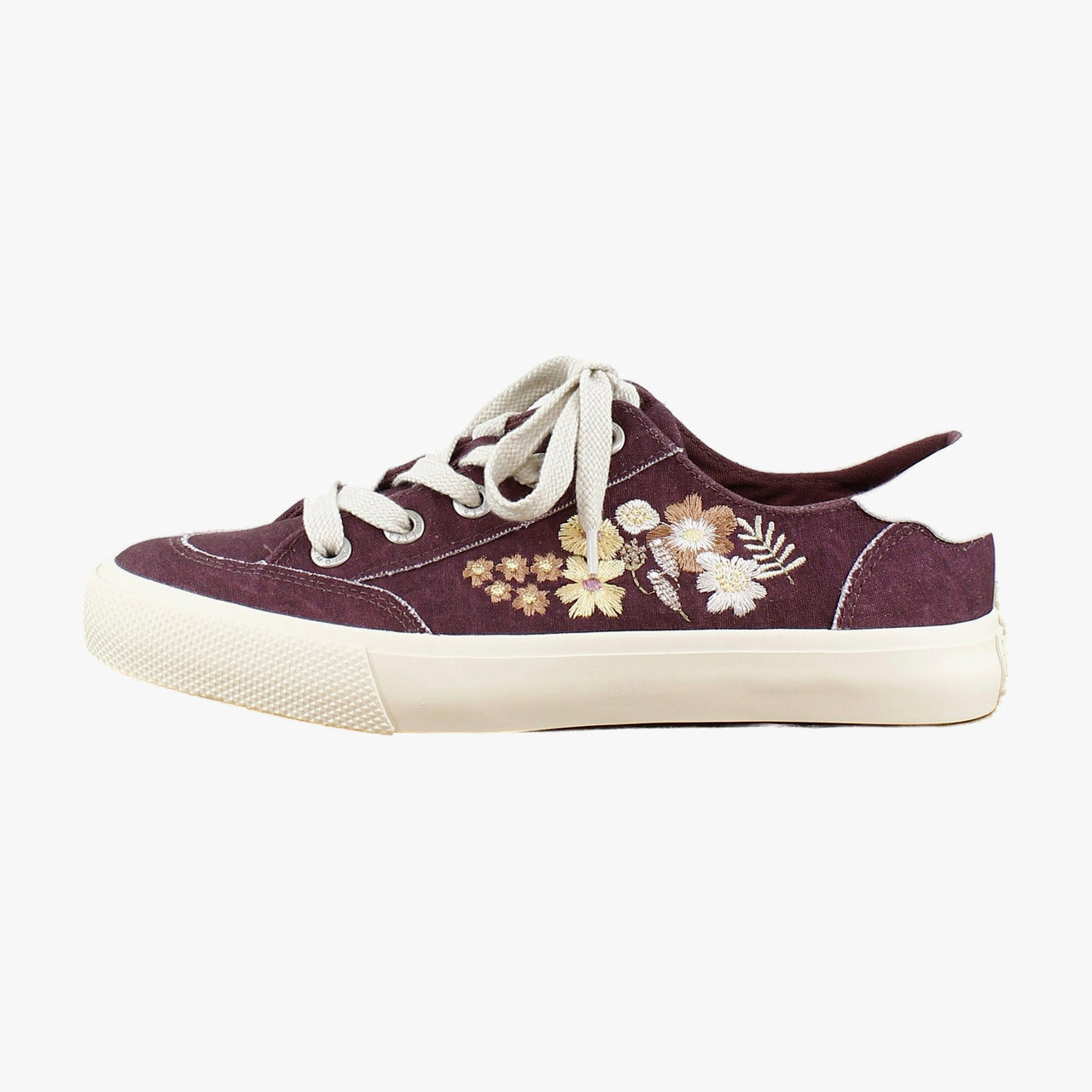 Deep Red Floral Canvas