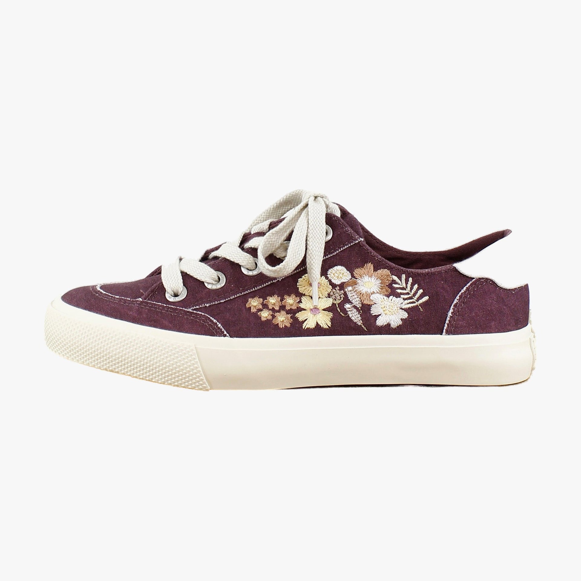 Deep Red Floral Canvas