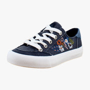 Navy Floral Canvas