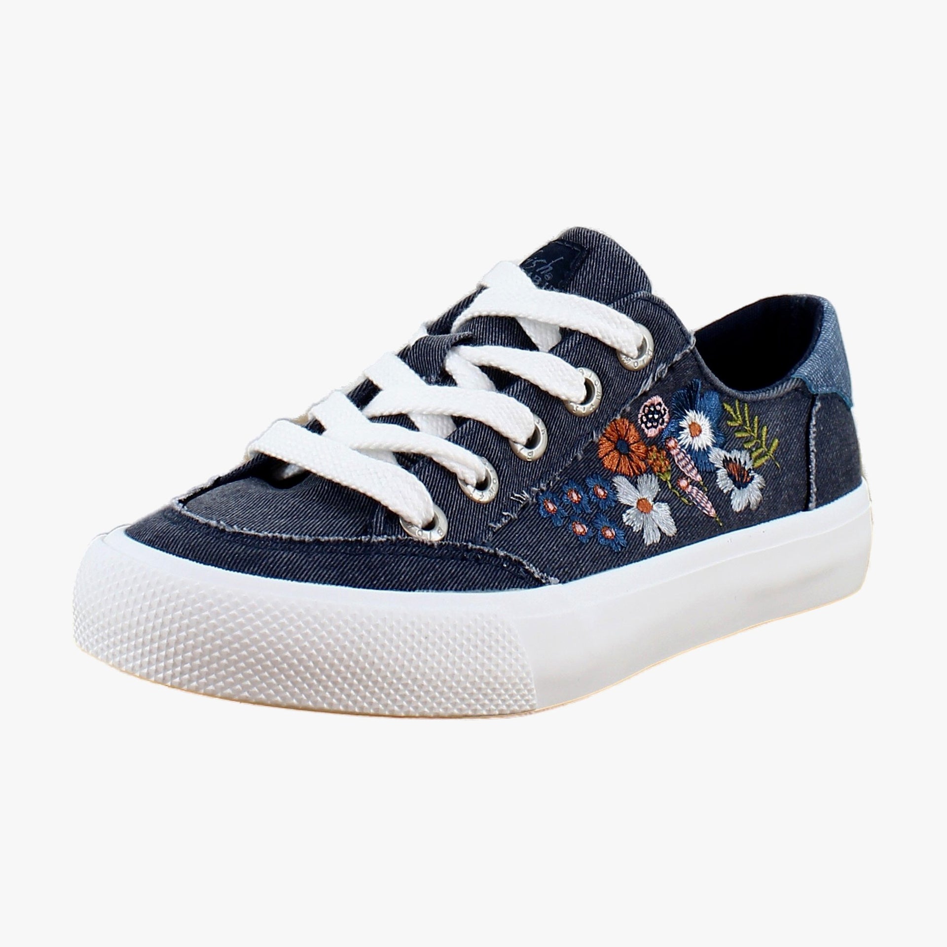 Navy Floral Canvas